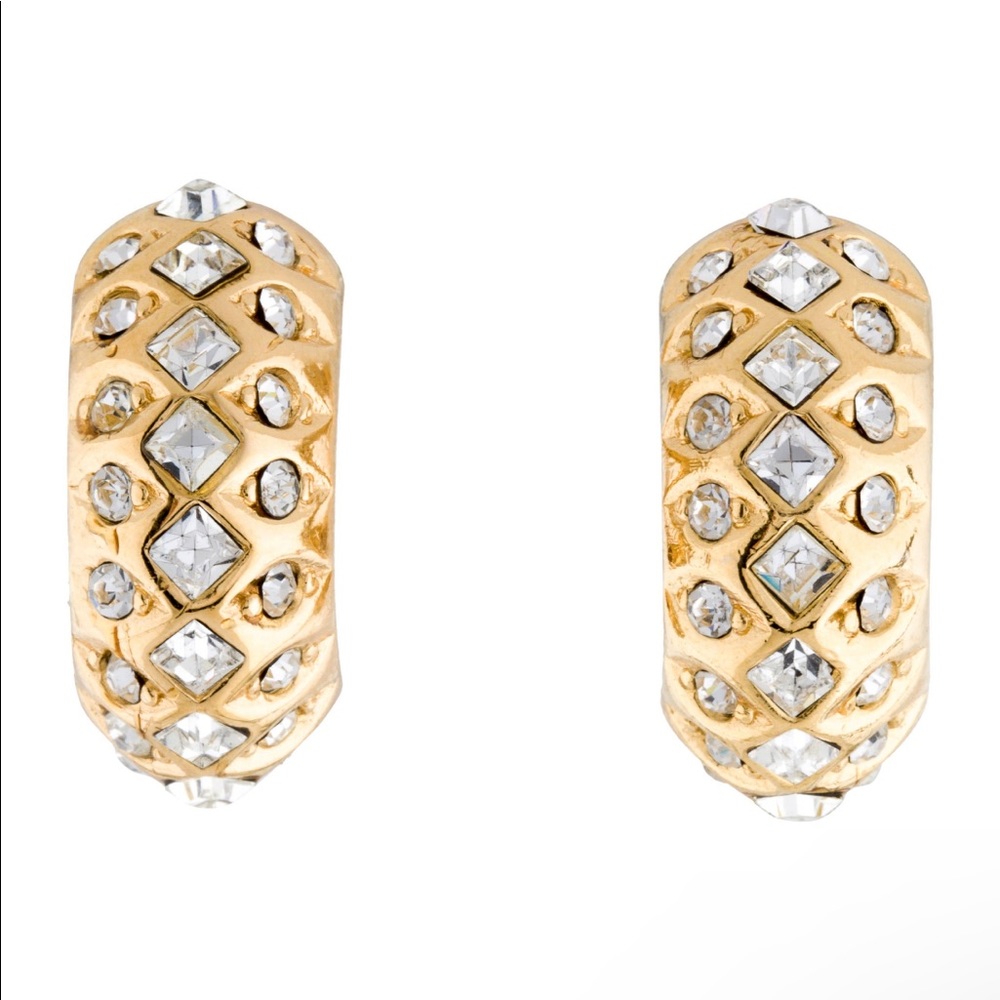 Christian Dior clip-on earrings 100% authentic